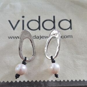 Silver and Pearl Earrings